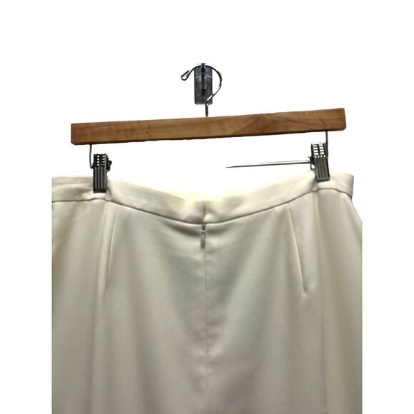 Valerie Stevens Evening Vintage 90's Ivory Pencil Skirt - Picture 4 of 6